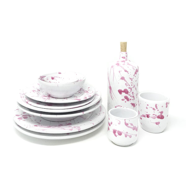 exta-foto-servies-roze italiaans servies